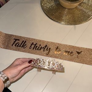 30th Birthday Sash + Crown